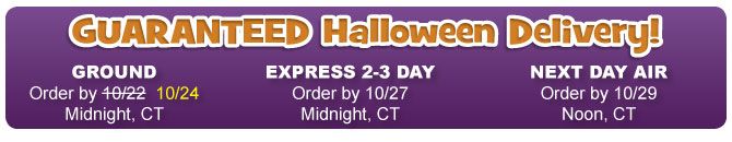 Guaranteed Halloween Delivery - Now Through Friday!