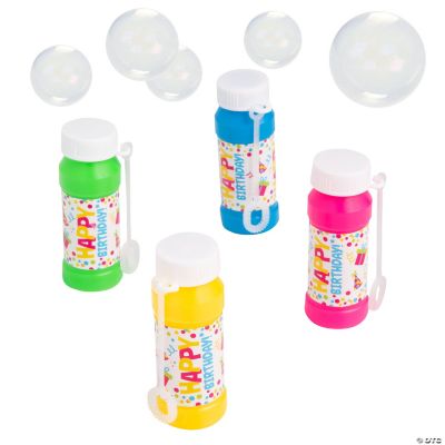 Birthday Bubble Bottles