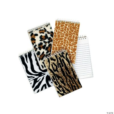 Plush Animal Print Spiral Notepads