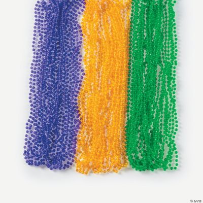 Transparent Mardi Gras Beads