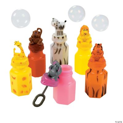 Zoo Animal Character Bubble Bottles