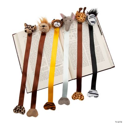 Plush Zoo Animal Bookmarks