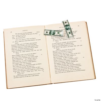 $100 Bill Bookmark Magnets