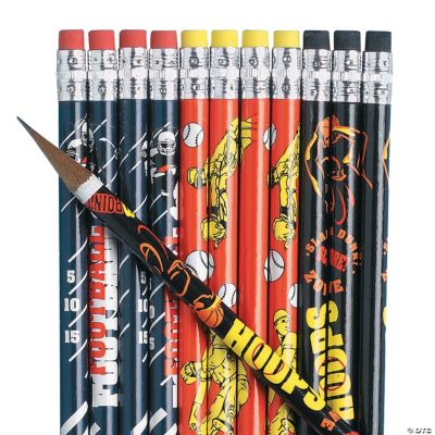 Football, Basketball & Baseball Pencils