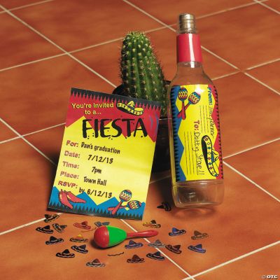 “Fiesta” Invitations In A Bottle