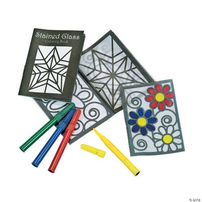 Color Your Own Stained Glass Coloring Books With Markers