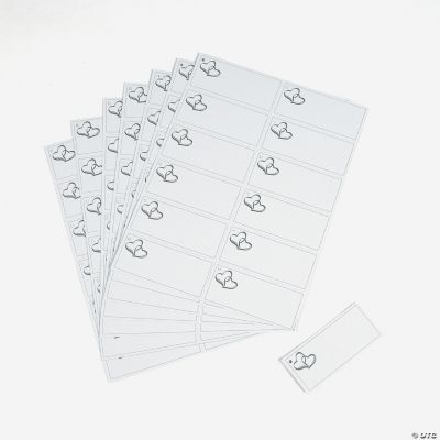 Two Hearts Wedding Favor Tags