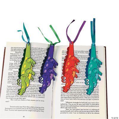 Spring Alligator-Shaped Bookmarks