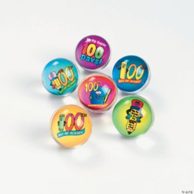 “100th Day Of School” Bouncing Balls