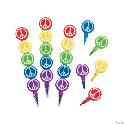 Peace Sign Stacking Crayons