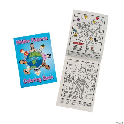 Multicultural Hidden Pictures Coloring Books
