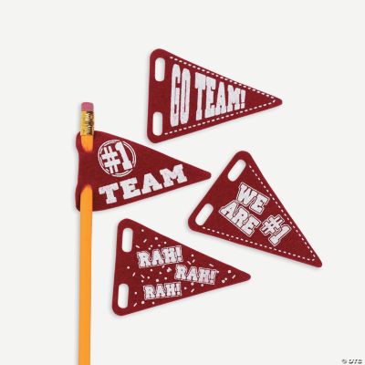 Pencil Pennants - Burgundy