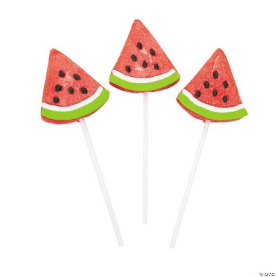 Frosted Watermelon Wedge Suckers