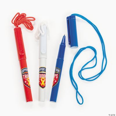 “Support Our Troops” Pens On A Rope