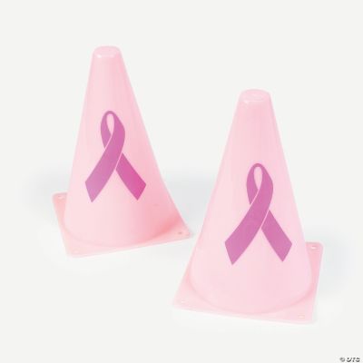 Pink Ribbon Traffic Cones