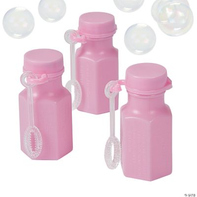 Mini Hexagon Pink Bubble Bottles
