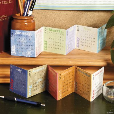 2012 Accordion Desk Calendars