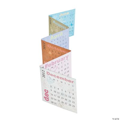 2012 Accordion Desk Calendars