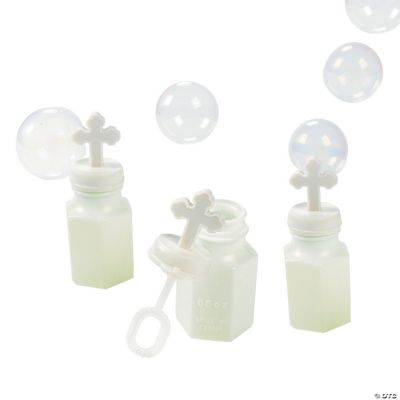 White Cross Bubble Bottles