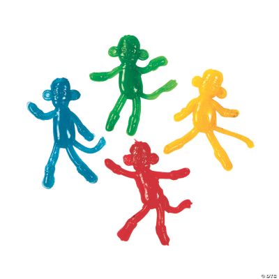 Mini Sticky Bright Sock Monkeys