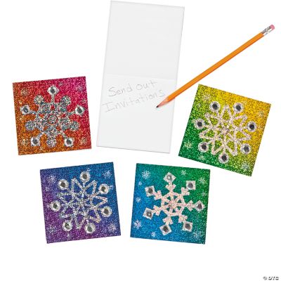 Prismatic Snowflake Notepads With Gems