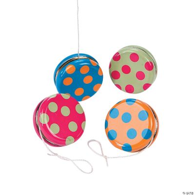 Bright Polka Dot Yo-Yos