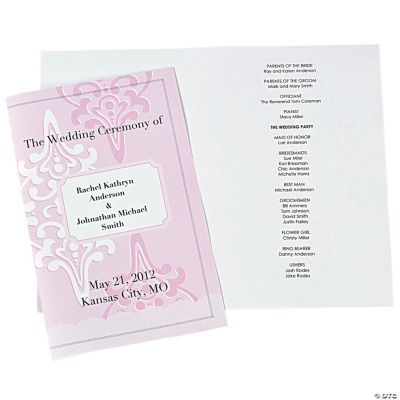 Cherry Blossom Wedding Programs