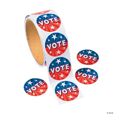 100 “Vote” Roll Stickers