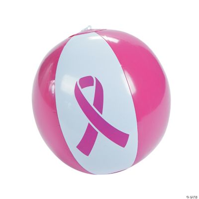 Inflatable Pink Ribbon Beach Balls