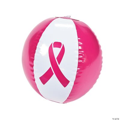 Mini Pink Ribbon Beach Balls