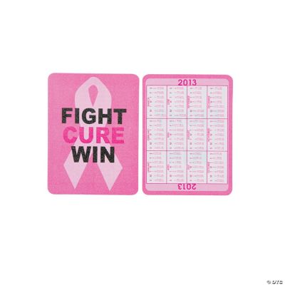 2013 Pink Ribbon Wallet Card Calendars