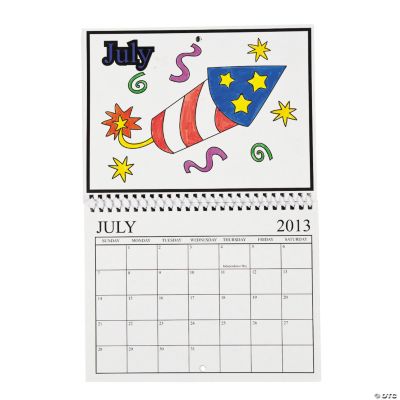 Color Your Own 2013 Calendar