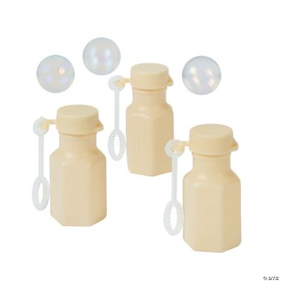Ivory Hexagon Bubble Bottles