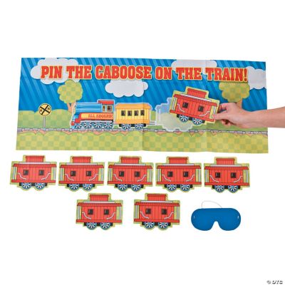Pin The Caboose On The Train Game