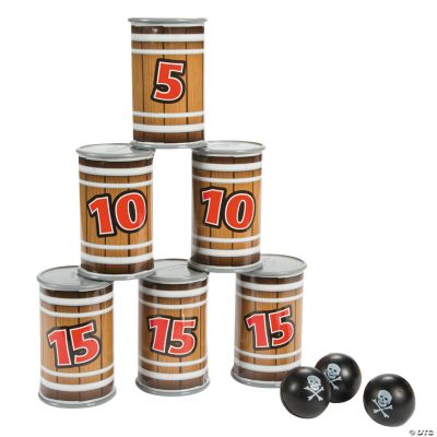 Pirate Barrel Toss Game
