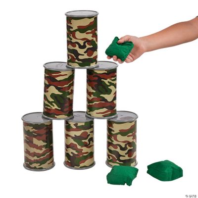 Camouflage Barrel Toss Game