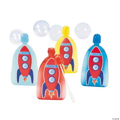 Rocket Ship Character Bubble Bottles