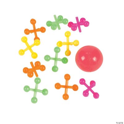 Neon Jacks & Ball Sets