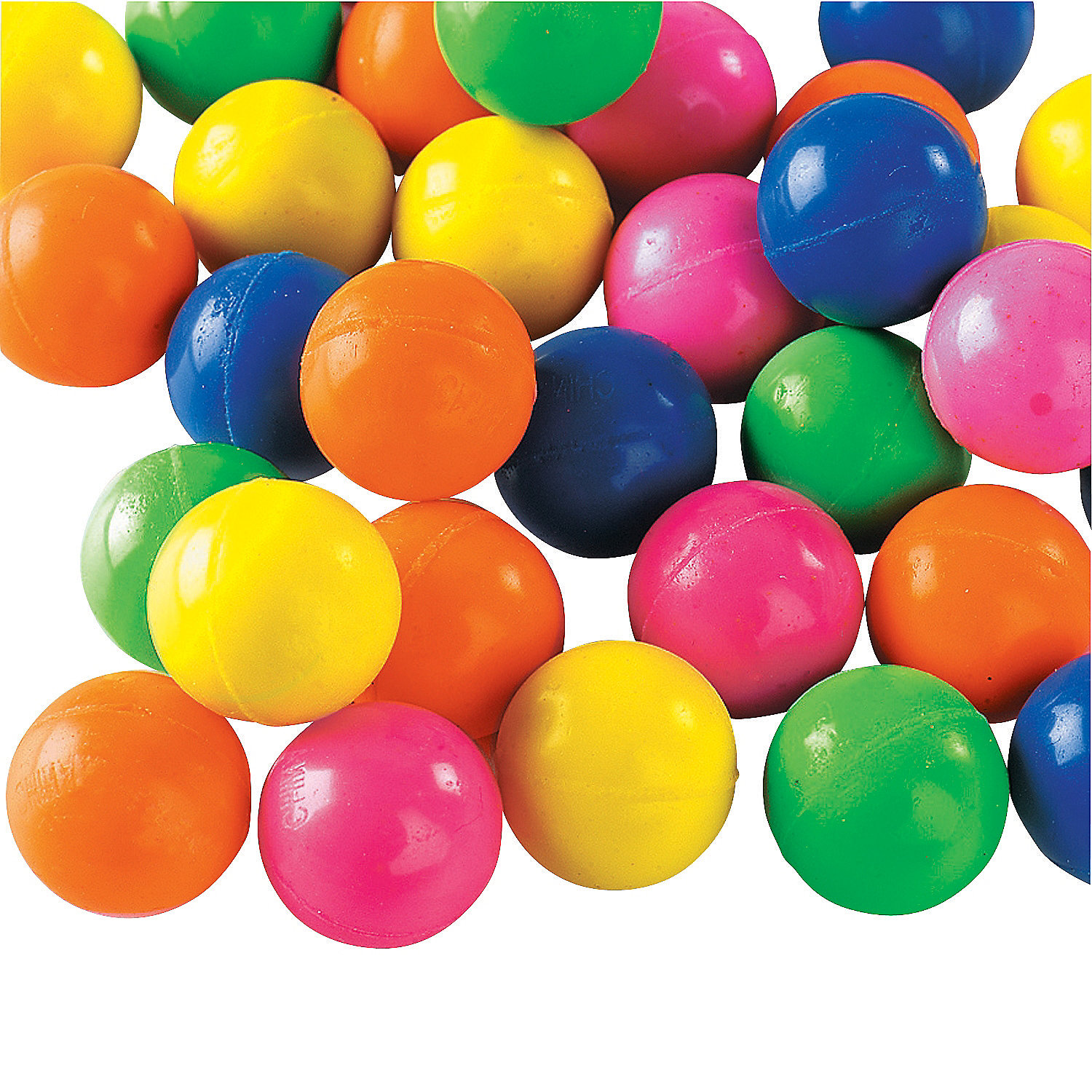 Mini Neon Rubber Bouncing Balls