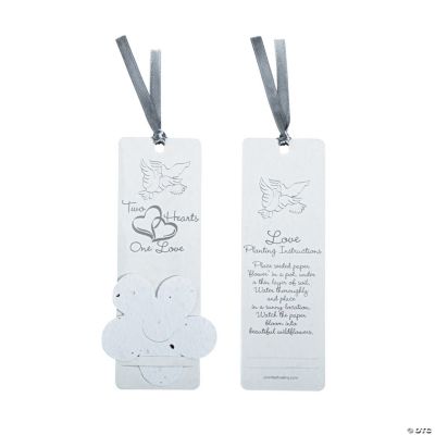 Two Hearts Seeded Bookmarks
