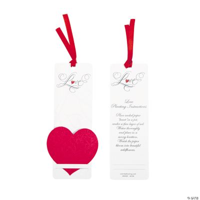 Red Heart Seeded Bookmarks