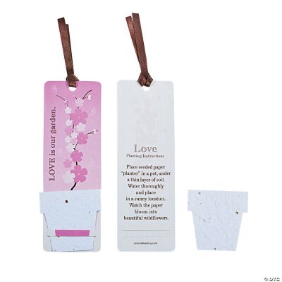“Love” Flowerpot Seeded Bookmarks