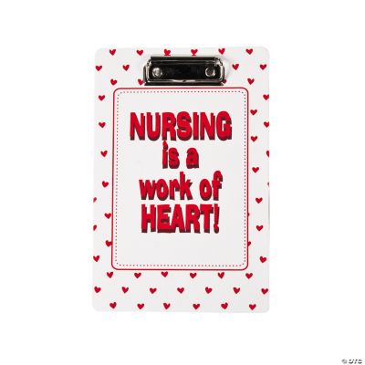 “Nursing Is A Work Of Heart” Clipboards