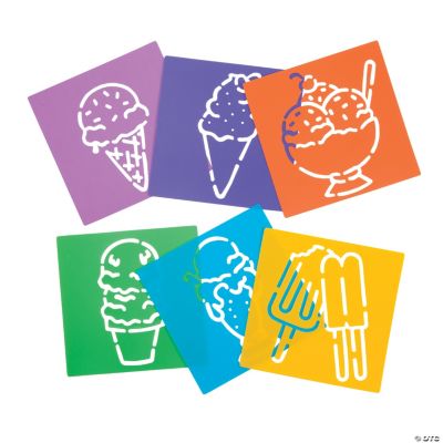 Ice Cream & Sundae Stencils