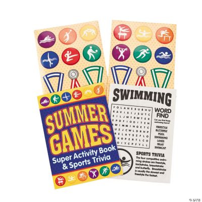 Olympian Summer Games Activity Books With Stickers