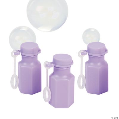 Lilac Hexagon Bubble Bottles