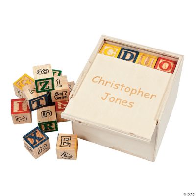 Personalized Box With Blocks