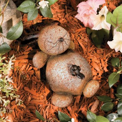 Bunny Stone with Bird