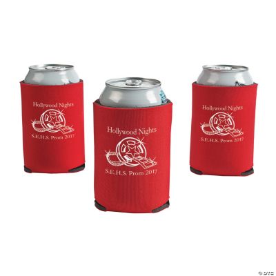 Red Personalized Movie Night Can Covers