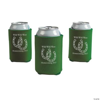 Green Personalized Horseshoe Can Covers